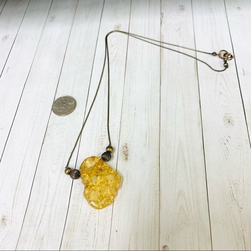 VTG Gold Fleck Necklace‎